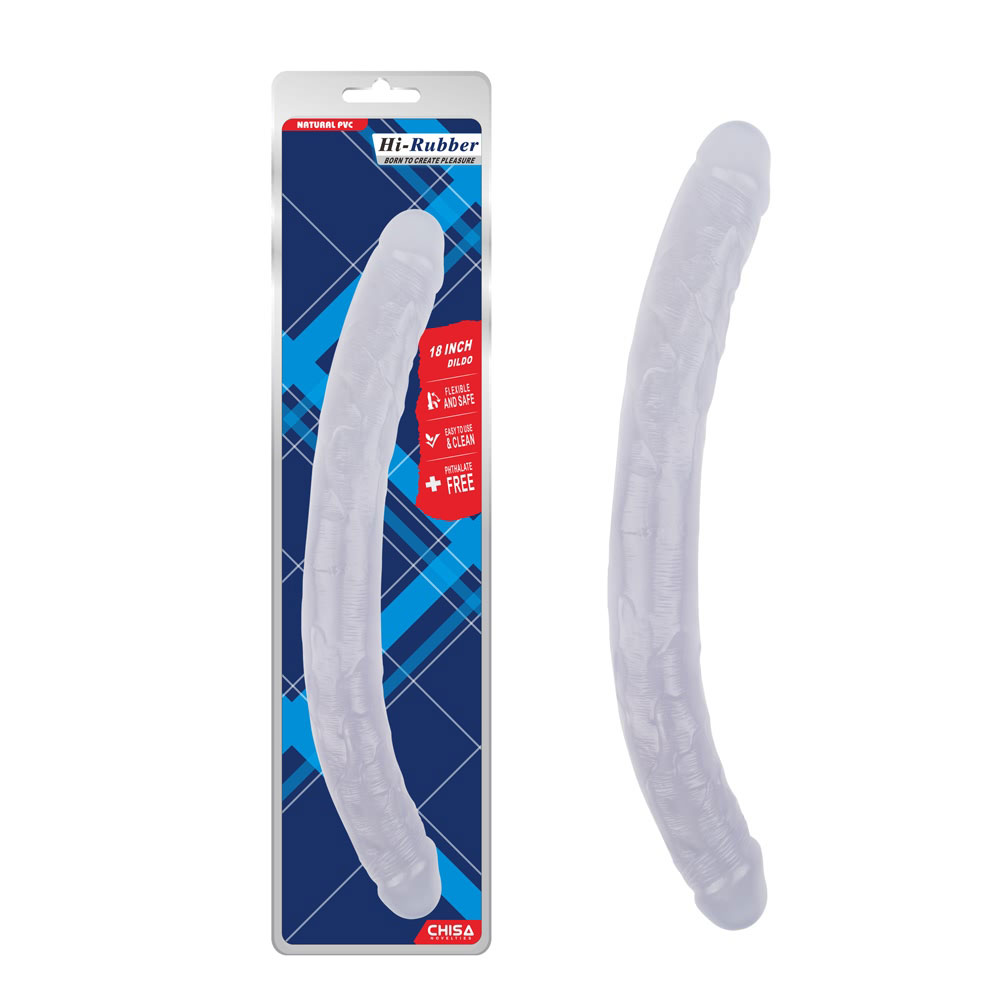 Dildo-Clear 18 Inci