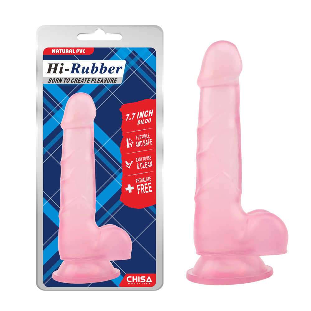 Dildo Slim 7.7 Inci- Merah Jambu
