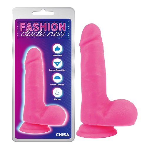 7'' Dwi Ketumpatan Zakar/batang Dildo Merah Jambu
